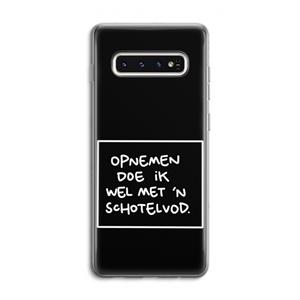 CaseCompany Schotelvod: Samsung Galaxy S10 4G Transparant Hoesje