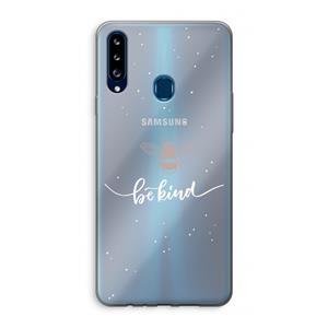 CaseCompany Be(e) kind: Samsung Galaxy A20s Transparant Hoesje