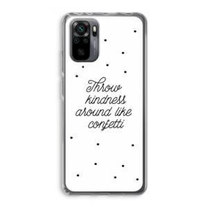 CaseCompany Confetti: Xiaomi Redmi Note 10 Pro Transparant Hoesje
