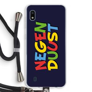 CaseCompany 90's One: Samsung Galaxy A10 Transparant Hoesje met koord