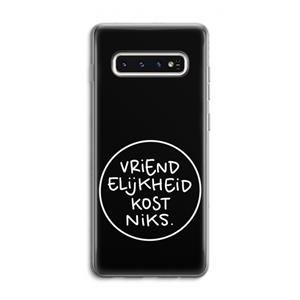 CaseCompany Vriendelijkheid: Samsung Galaxy S10 4G Transparant Hoesje