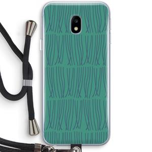 CaseCompany Swirls: Samsung Galaxy J3 (2017) Transparant Hoesje met koord