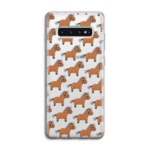 CaseCompany Pony: Samsung Galaxy S10 4G Transparant Hoesje