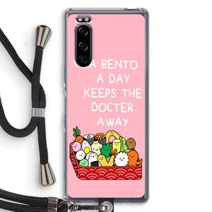 CaseCompany Bento a day: Sony Xperia 5 Transparant Hoesje met koord