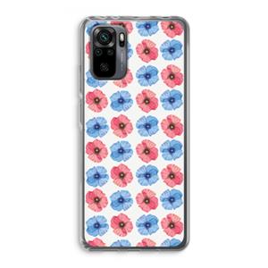 CaseCompany Klaproosjes: Xiaomi Redmi Note 10 Pro Transparant Hoesje