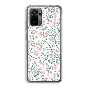 CaseCompany Sierlijke bloemen: Xiaomi Redmi Note 10 Pro Transparant Hoesje