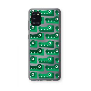 CaseCompany Crocs: Samsung Galaxy A31 Transparant Hoesje