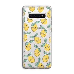 CaseCompany Citroenen: Samsung Galaxy S10 4G Transparant Hoesje