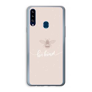 CaseCompany Be(e) kind: Samsung Galaxy A20s Transparant Hoesje