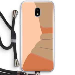 CaseCompany Bikini: Samsung Galaxy J3 (2017) Transparant Hoesje met koord