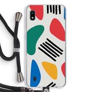 CaseCompany Illustratieve pop 1: Samsung Galaxy A10 Transparant Hoesje met koord