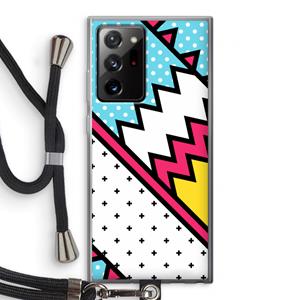 CaseCompany Pop Art #2: Samsung Galaxy Note 20 Ultra / Note 20 Ultra 5G Transparant Hoesje met koord
