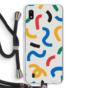 CaseCompany Illustratieve pop 2: Samsung Galaxy A10 Transparant Hoesje met koord