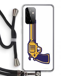 CaseCompany Pew Pew Pew: Samsung Galaxy A72 5G Transparant Hoesje met koord