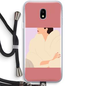 CaseCompany Cosy: Samsung Galaxy J3 (2017) Transparant Hoesje met koord