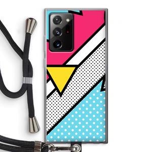CaseCompany Pop Art #3: Samsung Galaxy Note 20 Ultra / Note 20 Ultra 5G Transparant Hoesje met koord