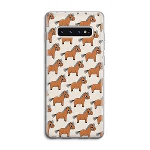 CaseCompany Pony: Samsung Galaxy S10 4G Transparant Hoesje