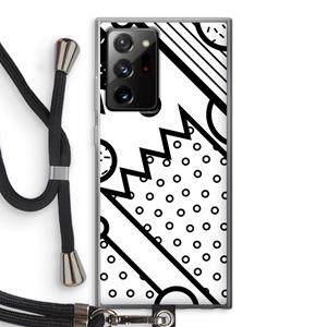 CaseCompany Pop Art #4: Samsung Galaxy Note 20 Ultra / Note 20 Ultra 5G Transparant Hoesje met koord