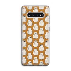 CaseCompany Uilen: Samsung Galaxy S10 4G Transparant Hoesje