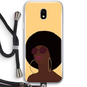 CaseCompany Golden hour: Samsung Galaxy J3 (2017) Transparant Hoesje met koord