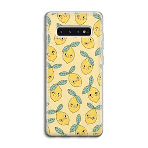 CaseCompany Citroenen: Samsung Galaxy S10 4G Transparant Hoesje