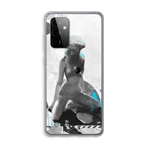 CaseCompany I will not feel a thing: Samsung Galaxy A72 Transparant Hoesje