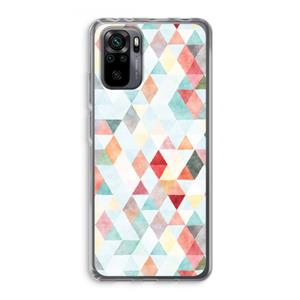 CaseCompany Gekleurde driehoekjes pastel: Xiaomi Redmi Note 10 Pro Transparant Hoesje