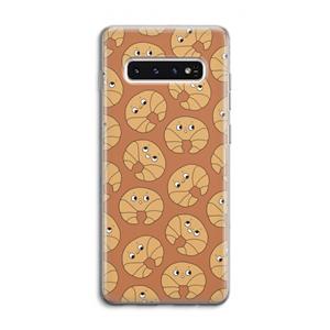 CaseCompany Croissant: Samsung Galaxy S10 4G Transparant Hoesje