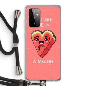 CaseCompany One In A Melon: Samsung Galaxy A72 5G Transparant Hoesje met koord