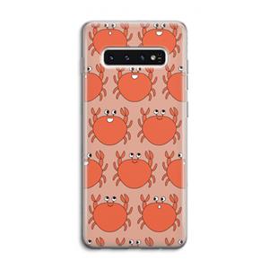 CaseCompany Krab: Samsung Galaxy S10 4G Transparant Hoesje
