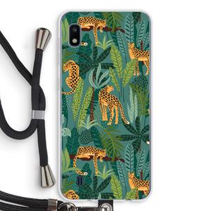 CaseCompany Luipaard 2: Samsung Galaxy A10 Transparant Hoesje met koord