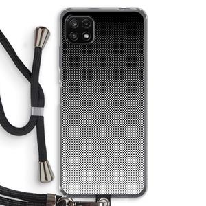 CaseCompany Musketon Halftone: Samsung Galaxy A22 5G Transparant Hoesje met koord