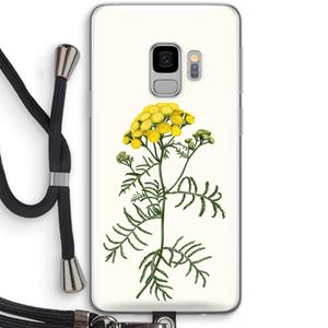 CaseCompany Tansy: Samsung Galaxy S9 Transparant Hoesje met koord