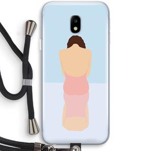 CaseCompany Mirror: Samsung Galaxy J3 (2017) Transparant Hoesje met koord