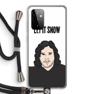 CaseCompany Let It Snow: Samsung Galaxy A72 5G Transparant Hoesje met koord