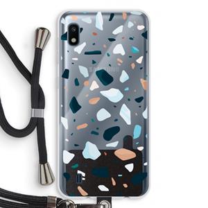 CaseCompany Terrazzo N°13: Samsung Galaxy A10 Transparant Hoesje met koord