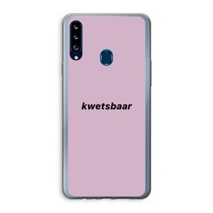 CaseCompany kwetsbaar: Samsung Galaxy A20s Transparant Hoesje