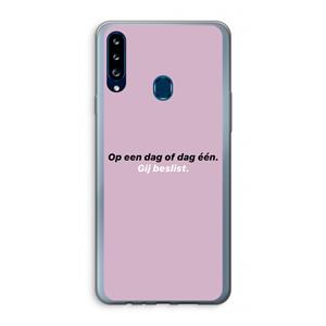 CaseCompany gij beslist: Samsung Galaxy A20s Transparant Hoesje