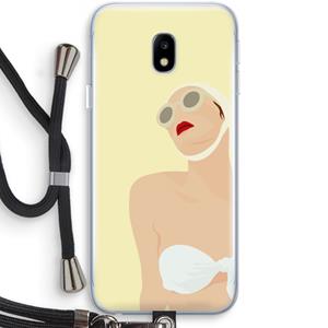 CaseCompany Summer: Samsung Galaxy J3 (2017) Transparant Hoesje met koord