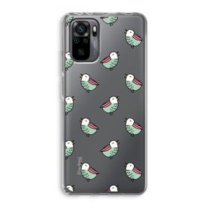 CaseCompany Vogeltjes: Xiaomi Redmi Note 10 Pro Transparant Hoesje