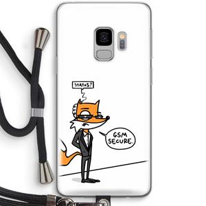 CaseCompany GSM secure: Samsung Galaxy S9 Transparant Hoesje met koord