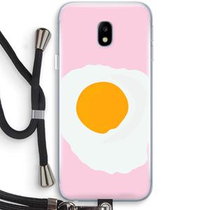 CaseCompany Sunny side up: Samsung Galaxy J3 (2017) Transparant Hoesje met koord