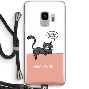 CaseCompany GSM poes: Samsung Galaxy S9 Transparant Hoesje met koord