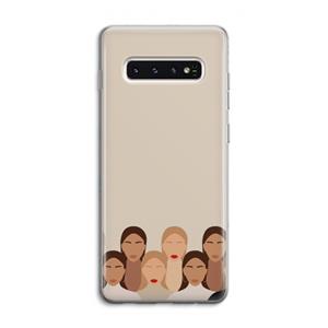 CaseCompany Girls girls girls: Samsung Galaxy S10 4G Transparant Hoesje
