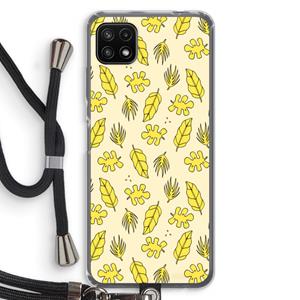 CaseCompany Herfst: Samsung Galaxy A22 5G Transparant Hoesje met koord