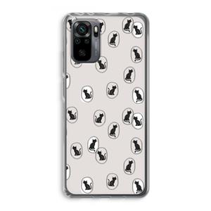 CaseCompany Miauw: Xiaomi Redmi Note 10 Pro Transparant Hoesje