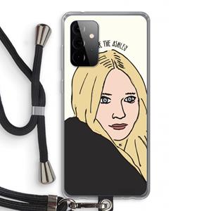 CaseCompany Ashley: Samsung Galaxy A72 5G Transparant Hoesje met koord