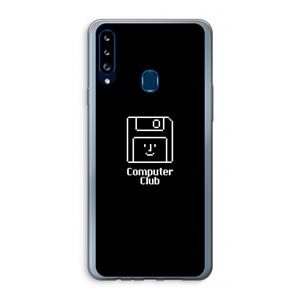 CaseCompany Hello: Samsung Galaxy A20s Transparant Hoesje