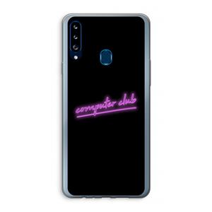 CaseCompany Vice Black: Samsung Galaxy A20s Transparant Hoesje