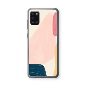 CaseCompany Saturday Flow: Samsung Galaxy A31 Transparant Hoesje